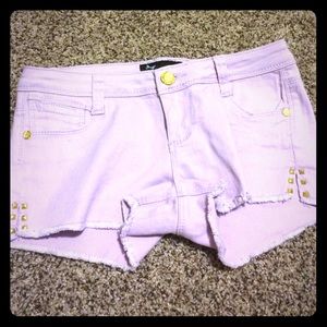 Pastel purple / gold shorts NEW