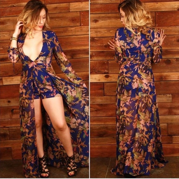 SOLD🎉HOST PICK🎉 "ALL EYE ON YOU" MAXI ROMPER - Picture 3 of 4