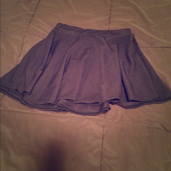 Black mini skirt