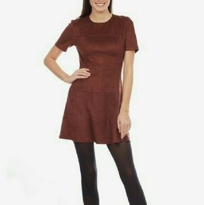 Faux Suede Dress