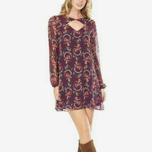 Bell Sleeve Cut Out Dress