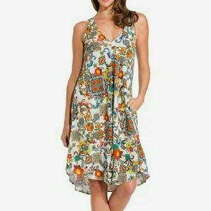 Abstract Floral Dress