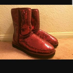 Red Sparkle Uggs