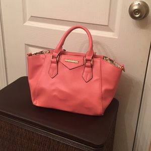 New Becky & Gene pink leather bag