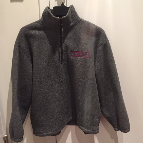 Gray fleece Temple University logo, kids XL