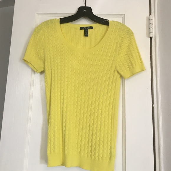 Cotton short sleeve sweater