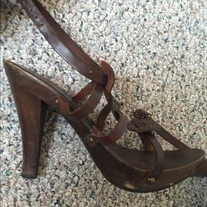 Vintage Italian made gladiator sandals