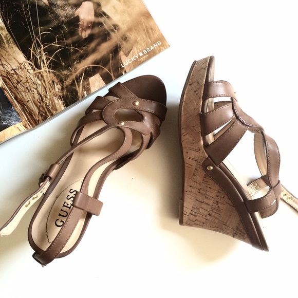 Guess Cork Wedges