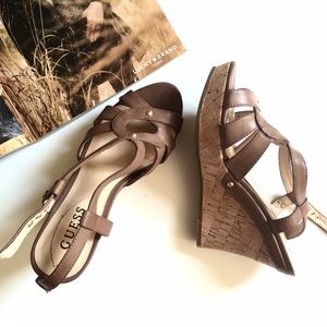 Guess Cork Wedges