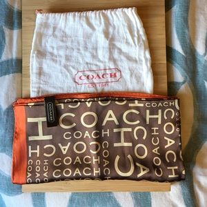 Coach silk scarf
