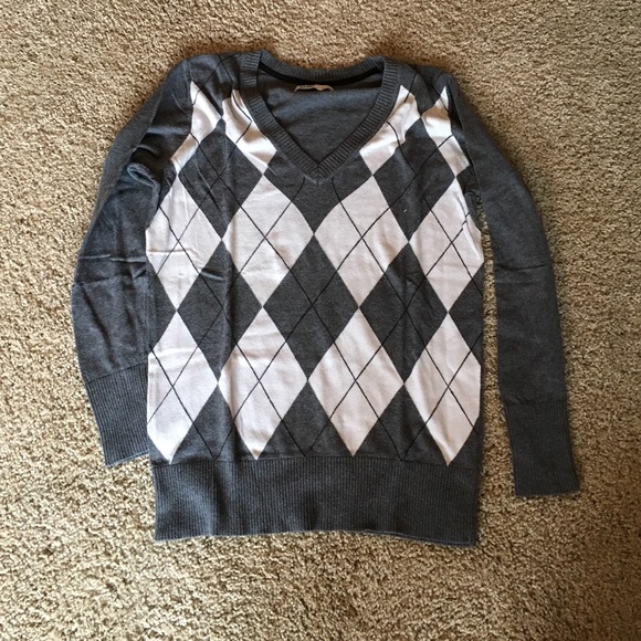 Old Navy argyle sweater size large