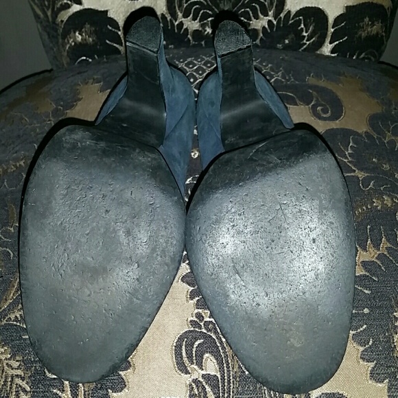 DONATED Colin Stuart Suede Platform Loafers sz 7.5 - Picture 2 of 4