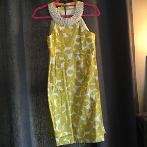 INC (Macy's)  cocktail dress in green floral