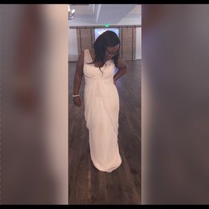 Champagne Vera Wang Bridesmaids Dress