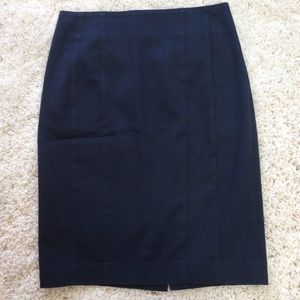 Ann Taylor Navy Pencil Skirt