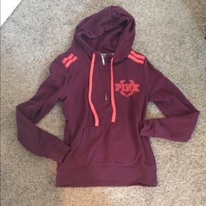 Vs pink half zip hoodie Victoria's Secret 1/4 1/2