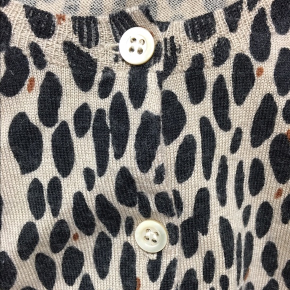 J. Crew leopard print wool cardigan. - Picture 4 of 4