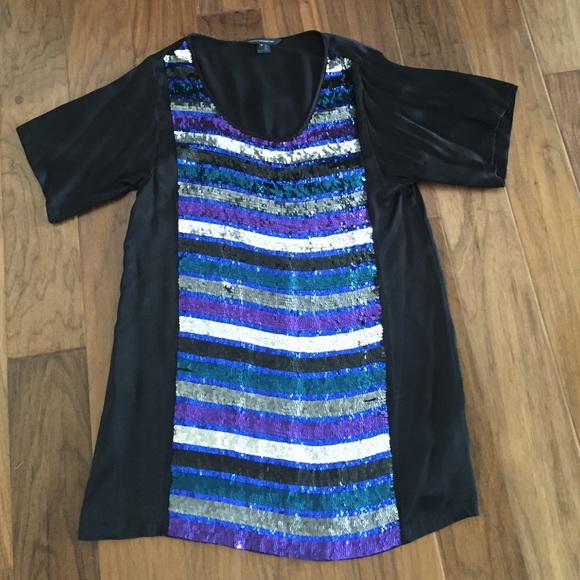 French Connection mini sequin dress 10