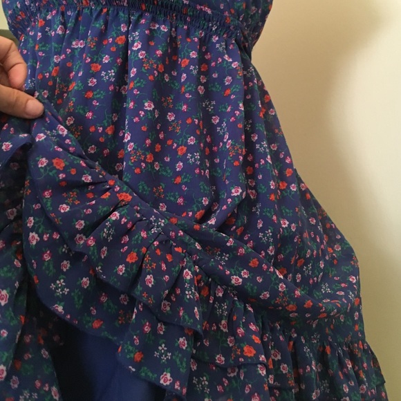 SPRING/SUMMER floral ruffle sleeve sweet💛 dress S - Picture 3 of 4