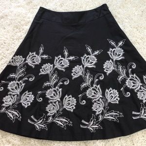 LOFT midi circle skirt