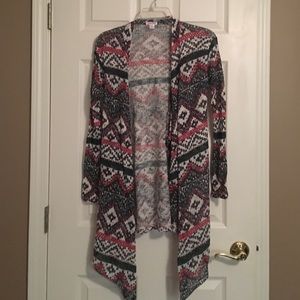 Tribal print cardigan