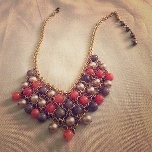 Amrita Singh gold peach taupe necklace