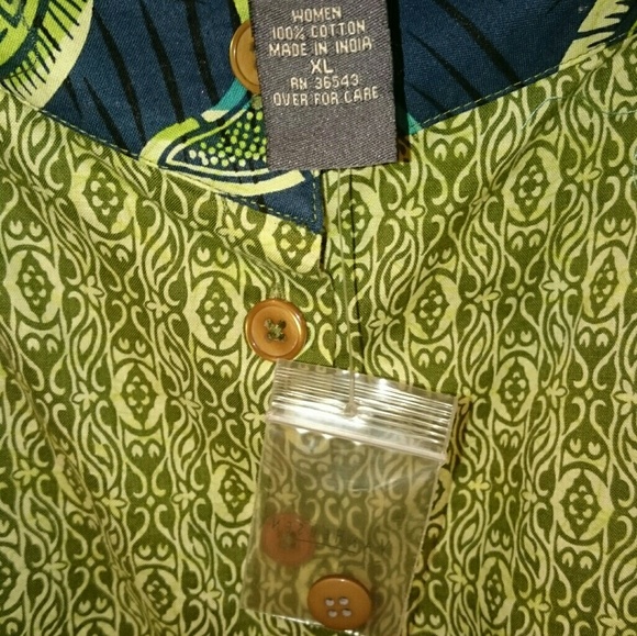 Van Heusen Festival Boho Button Back Top - Picture 4 of 6