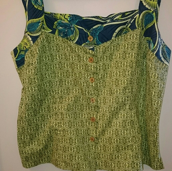 Van Heusen Festival Boho Button Back Top - Picture 5 of 6
