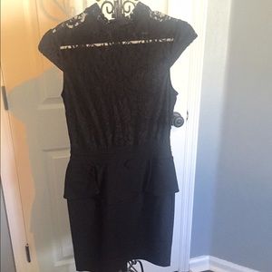 Black Peplum Dress