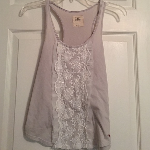 Lace racer back tank top