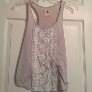 Lace racer back tank top