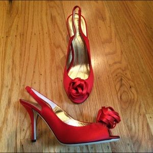 Kate Spade Red Heels - Never Worn