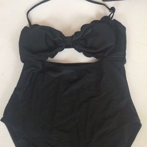 Black one-piece Bathing suit