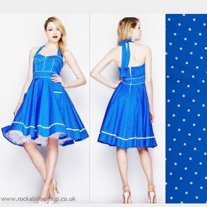 Super fun blue hell bunny dress