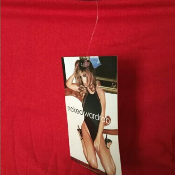 Naked wardrobe Red body suit