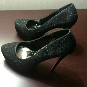 Sparkly high heels, brand new.