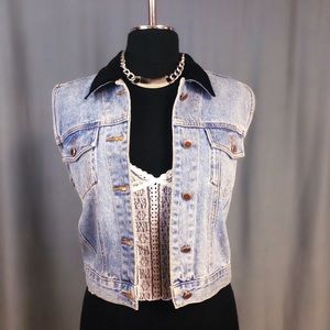 🎃🎃🎃VTG denim Bill Blass Vest