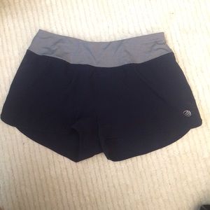 Navy running shorts