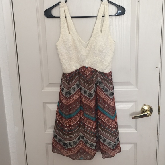 Lace and patterned dress