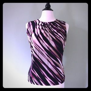 ✨Calvin Klein✨Purple Watercolor Top Size Small