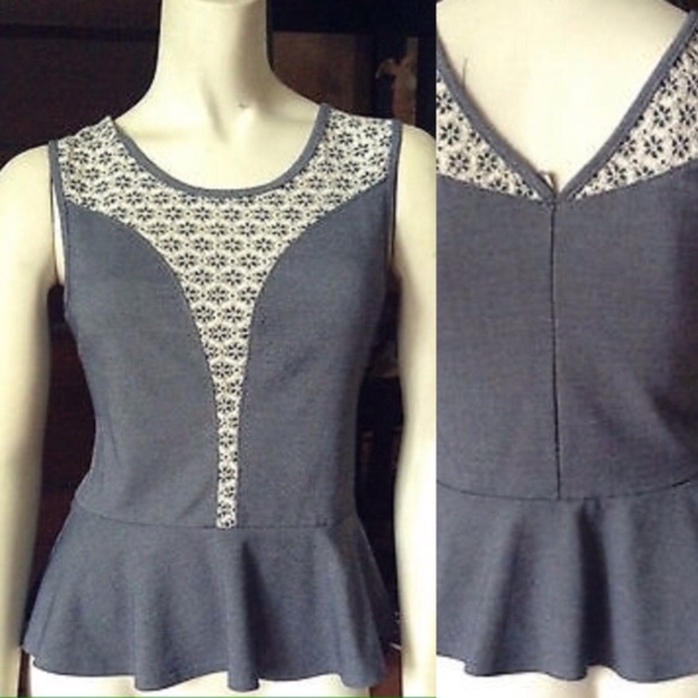 Paper crane peplum top