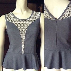 Paper crane peplum top