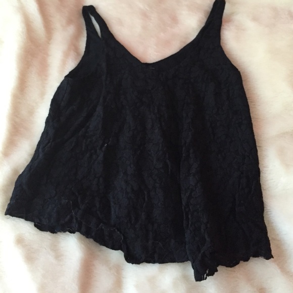 Black lace tank
