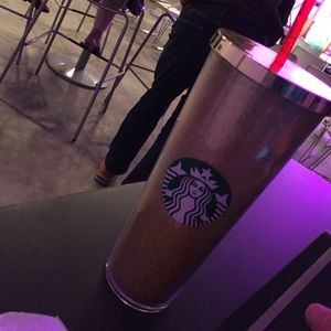 Golden Starbucks cup