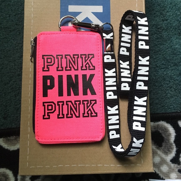 PINK Victoria's Secret Accessories - PINK ID Holder and Lanyard (read description)