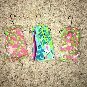 Set of 3 Lilly Pulitzer limited edition ornaments