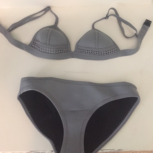 Grey triangl-dupe bathing suit