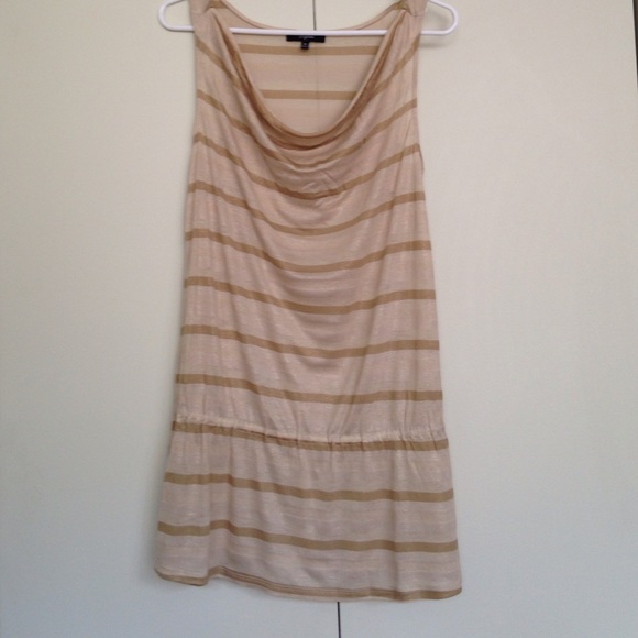 Draped gold top