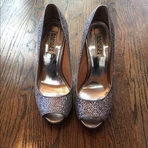 Badgley Mischka peep toe pumps