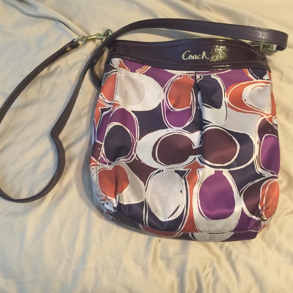 Coach over the shoulder purse- medium sized